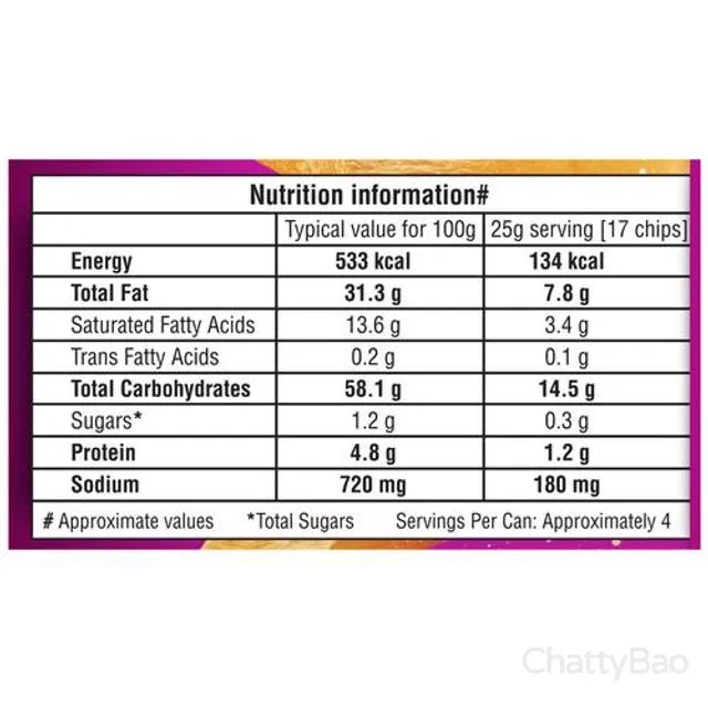 Pringles Potato Chips - Fusion Chutney Flavour 102 g view 3