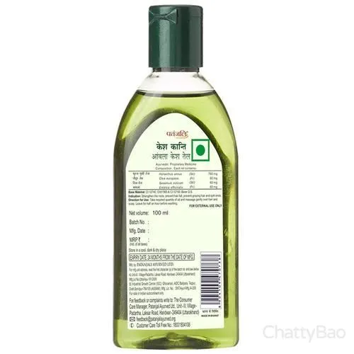 Patanjali Kesh Kanti Amla Hair Oil 100 ml view 2