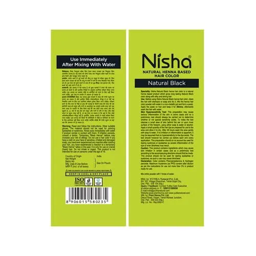 Nisha Color Hair - Black 10 g view 2