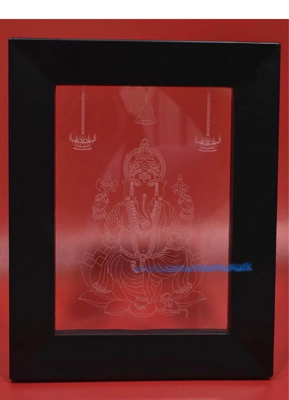 LED Ganesha Light Frame view 2