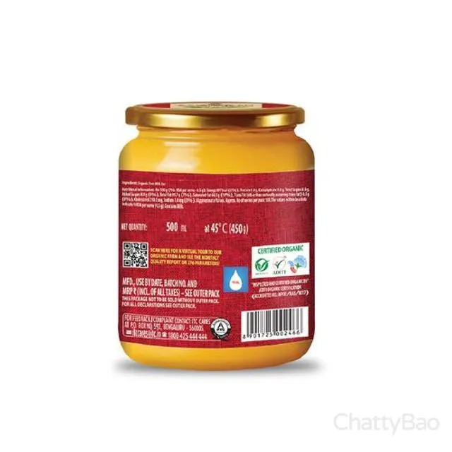 Aashirvaad Svasti Organic Pure Cow Ghee Jar 500 ml view 2