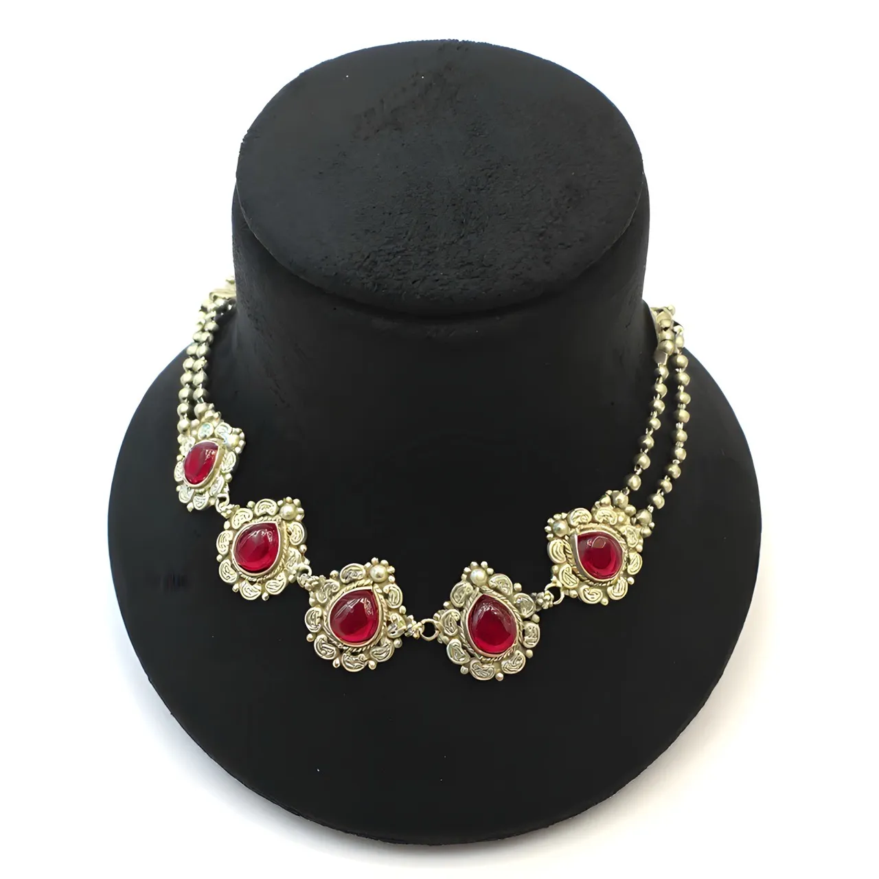 Ruby Teardrop Necklace