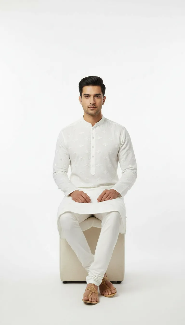 Mens Designer Kurta view 3