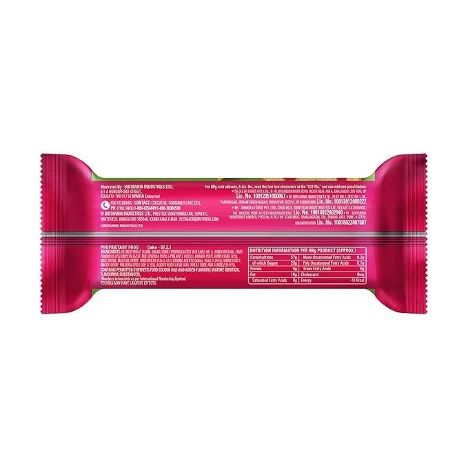Britannia Gobbles Veg Fruity Fun Cake 75 g view 2