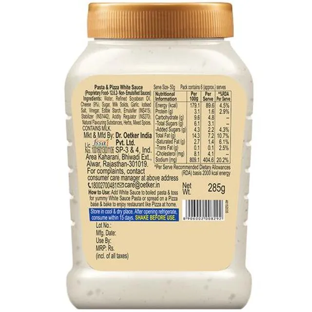 Dr. Oetker Funfoods Pasta & Pizza White Sauce 285 g view 2