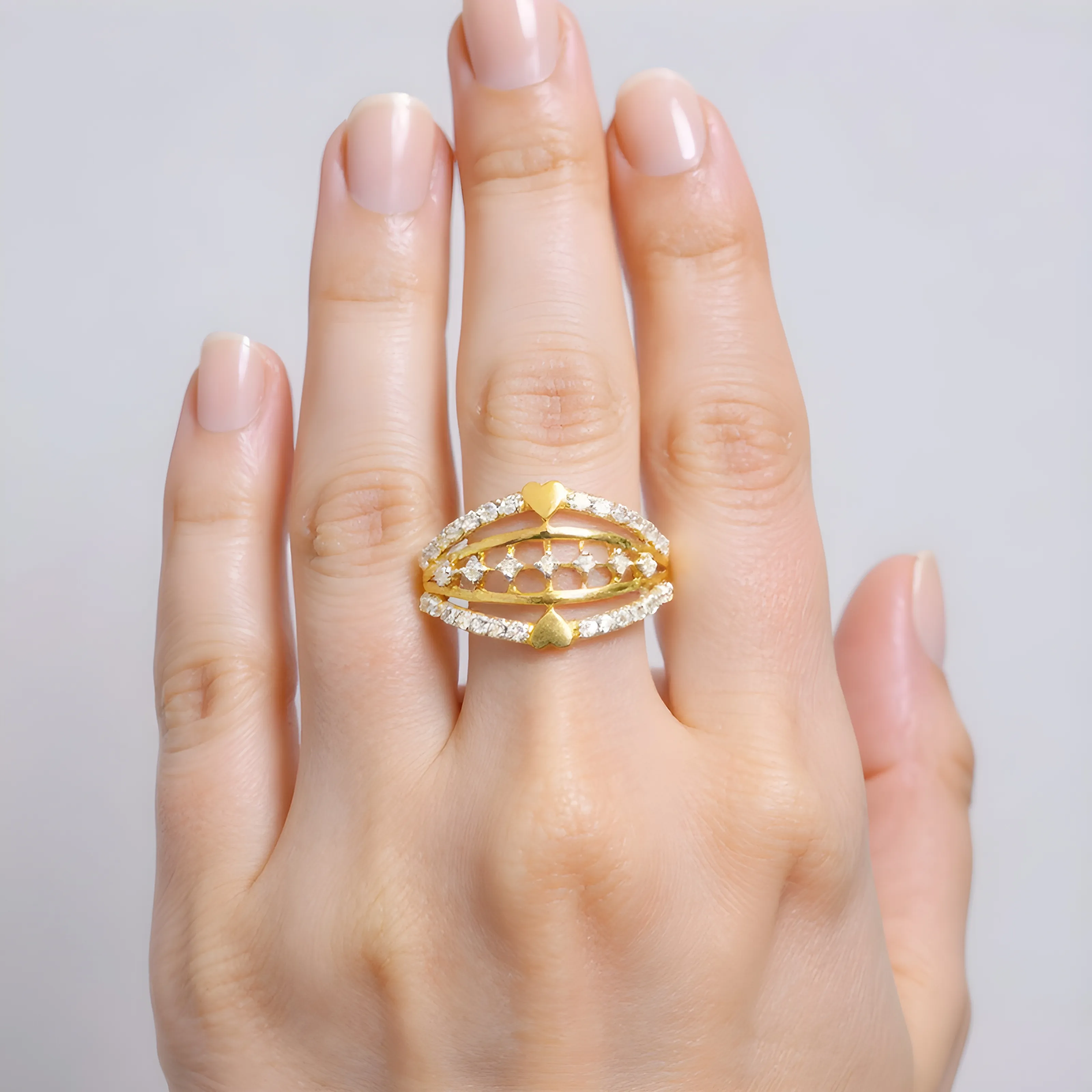 Golden Elegance Ring view 2