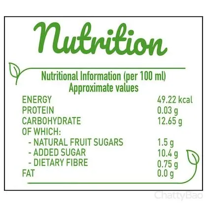 B Natural Apple Juice 1 L view 3