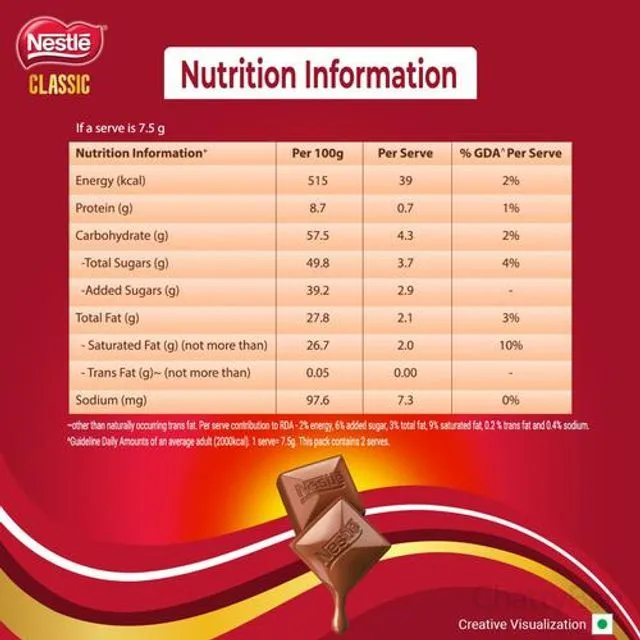 Nestle Classic Chocolate 15 g view 3