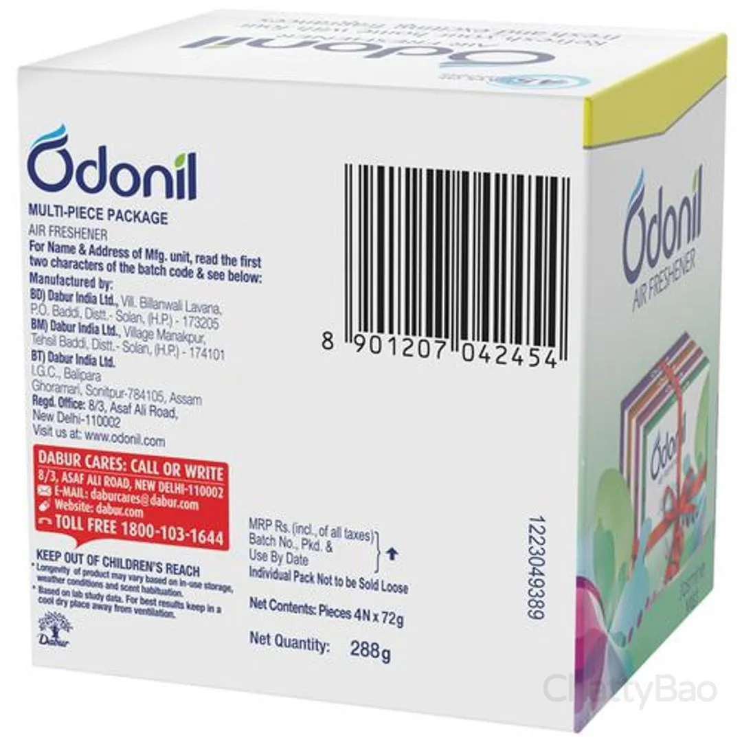Odonil Bathroom Air Freshener Blocks Mixed 72 g each (Pack of 4) view 2