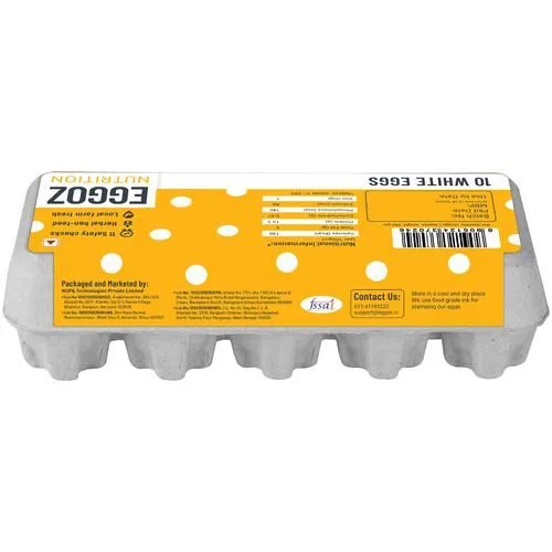 Eggoz Farm Fresh White Eggs 10 Pieces view 2