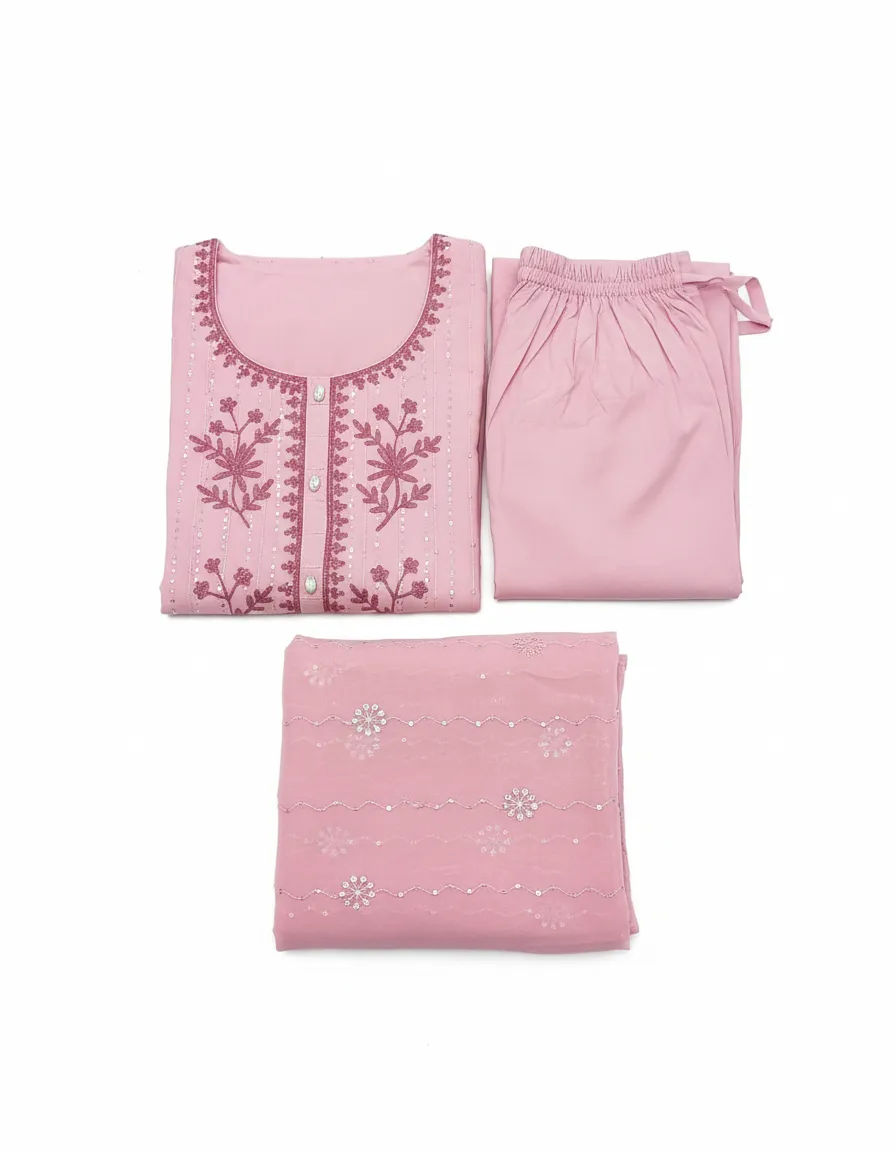 Zodiac Pink Salwar Suit view 2