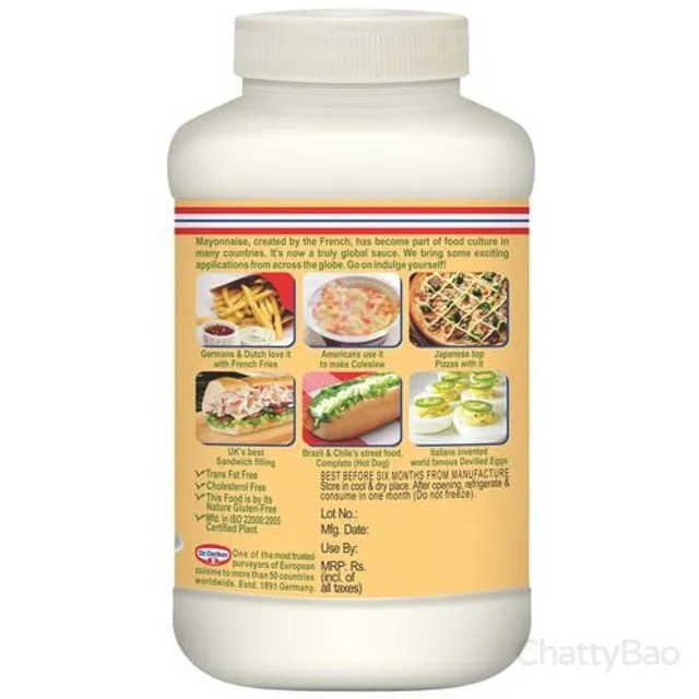 Dr. Oetker FunFoods Veg Mayonnaise Original 500 g view 2