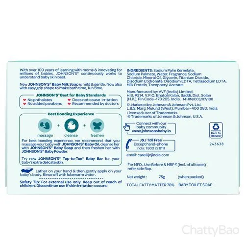 Johnson's Baby Milk Soap - Mildness 75 g view 2