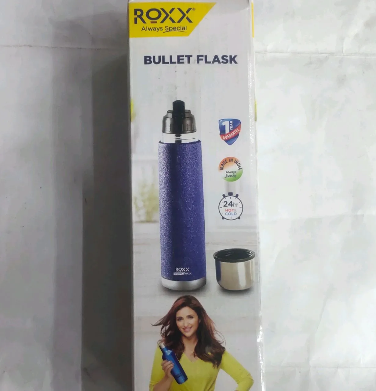 Roxx Bullet Flask, Red, 1000ml, 1 Pcs view 3