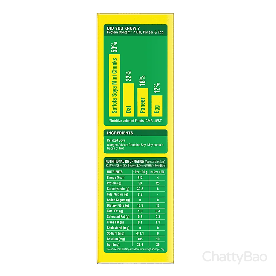 Saffola Soya Mini Chunks 200 g view 3