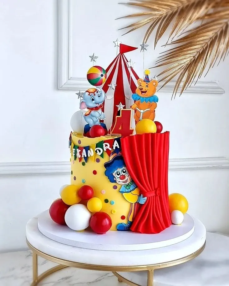 Circus Theme Cake view 2