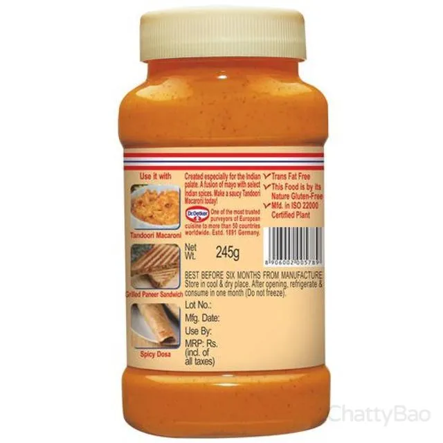 Dr. Oetker FunFoods Veg Mayonnaise Tandoori 245 g view 2